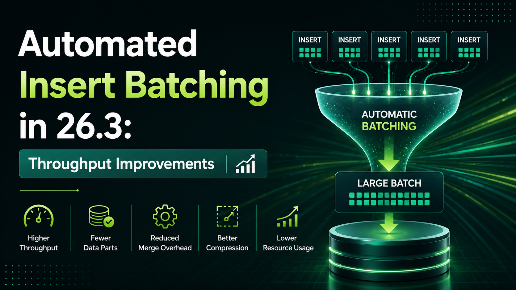 Automated Insert Batching in 26.3: Throughput Improvements